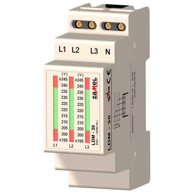 3-phase voltage indicator 230/400V AC TYPE: LDM-30
