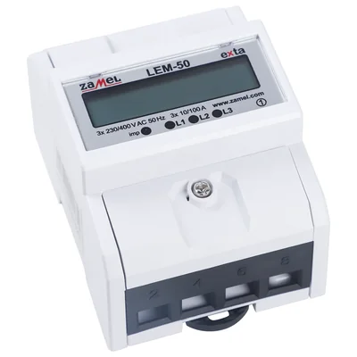 3-Phasen 100A Stromzähler mit LCD-Anzeige