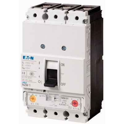 3-pole circuit breaker, 100A, NZMB1-M100