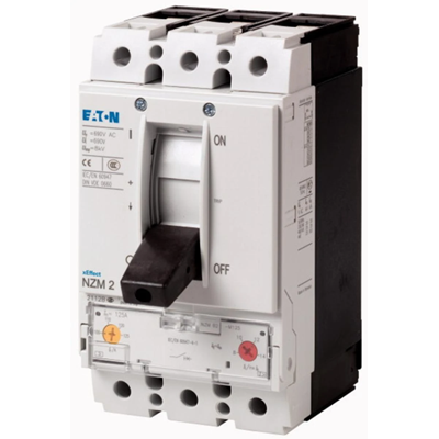 3-pole circuit breaker, 125A, NZMN2-M125