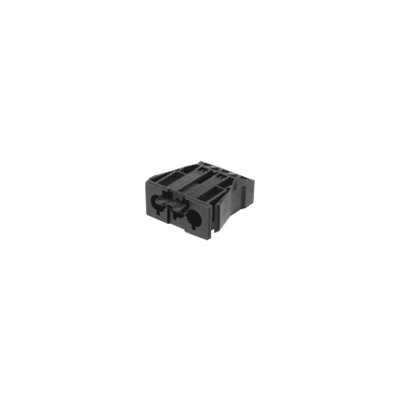 3-pole quick coupler male socket, graphite gray