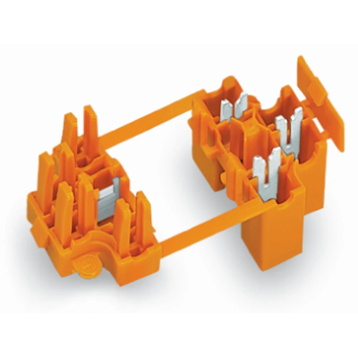 3-pole socket 1.5mm² 2xL, 1xPE orange