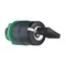 3 position key switch Ronis 421E round plastic, spring return Ø22