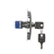 3-position shutter key switch 5A 230V in metallized stainless steel