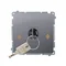 3-position shutter key switch 5A 230V silver matt metallized
