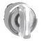 3-position switch, white inside, metal LED, typical