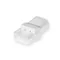 3-way connector plug, with strain relief, white