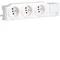 3-way power socket 230V, VDI, DIN rail/mounting plate