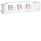 3-way power socket 230V, VDI, DIN rail/mounting plate