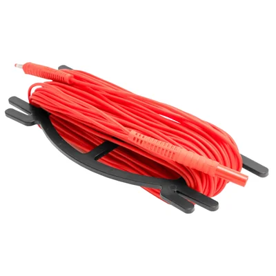 30 m langes rotes Kabel zur Messung der Erdung an der Wickelmaschine (Bananenstecker)