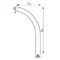 30° single-socket elbow for lightning protection pipes; up to Ø 40mm /TW/
