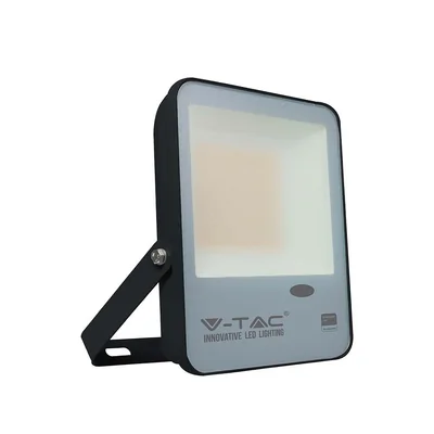 30W SMD LED floodlight with twilight sensor / SAMSUNG chip / Color: 4000K / Housing: Black / Efficiency: 100lm