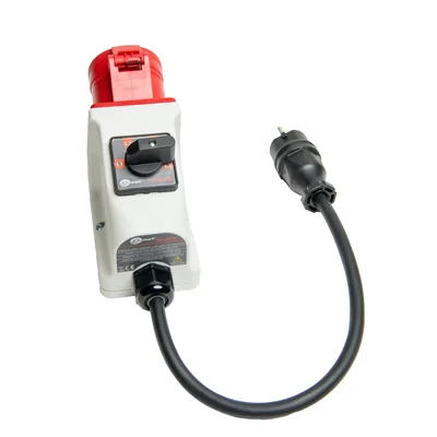 32 A three-phase socket adapter for PAT switched (4P)