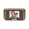 3.2" electronic door peephole with Micro SD card recording function, battery-powered, brown