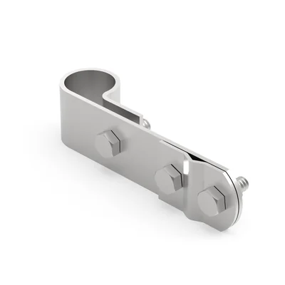 3/4" ground clamp, stainless