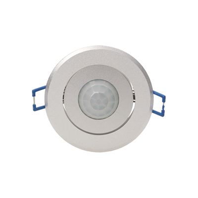 360 degree 1200W motion sensor for suspended ceilings, aluminum, adjustable sensor lens, silver