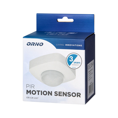 360 degree zone motion sensor, IP20, 2000W, white