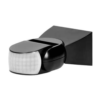 360/180 degree motion sensor, 2 sensors, IP65, 1200W, black