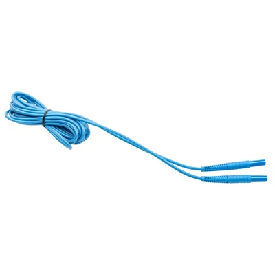 3m blue U1 cable with banana plugs
