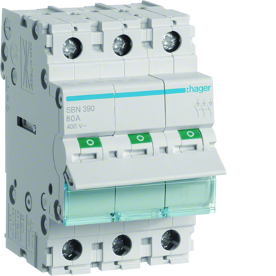 3P 100A modular switch disconnector
