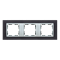 3x black inox frame / aluminum intermediate frame