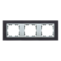 3x black inox frame / aluminum intermediate frame