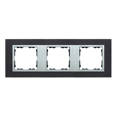 3x cadre inox noir / cadre intermédiaire aluminium