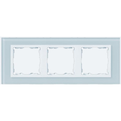 3x glass frame - natural / white intermediate frame