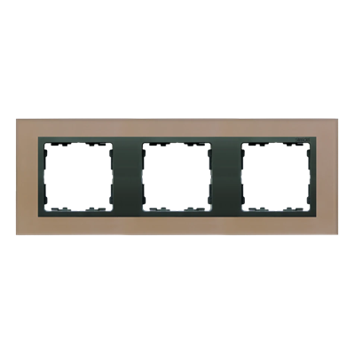 3x sklo - měděný rámeček / grafitový mezirámeček