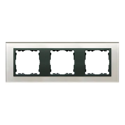 3x vetro - cornice argento / cornice intermedia grafite