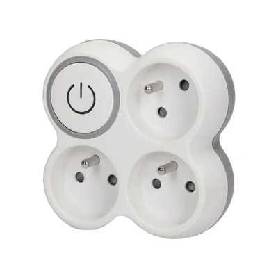 3x2P+Z splitter with illuminated white switch