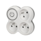 3x2P+Z splitter with illuminated white switch