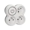 3x2P+Z splitter with illuminated white switch