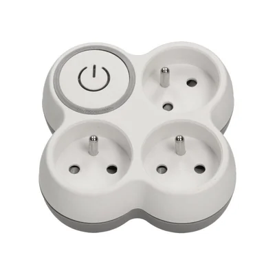 3x2P+Z splitter with illuminated white switch