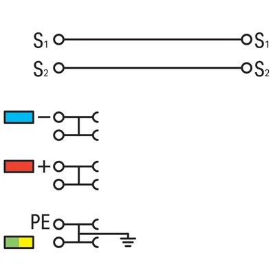 4-adriger Sensorstecker für PNP-Sensoren mit PE-Anschluss, grau 2000-5417