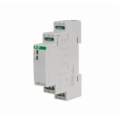 4-channel pulse counter with MODBUS RTU output