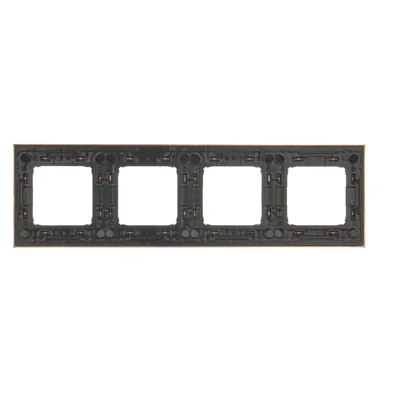 4-fach Universalrahmen IP20 / IP44 Gold