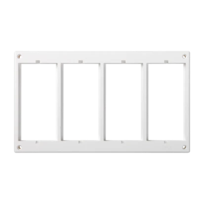 4-fold pure white frame