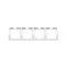 4-fold universal frame, horizontal and vertical, white