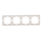4-fold universal frame, horizontal and vertical, white