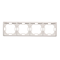 4-fold universal frame, horizontal and vertical, white