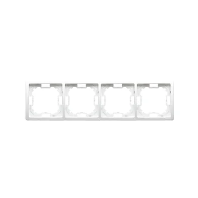 4-fold universal frame, horizontal and vertical, white