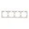 4-fold universal frame, horizontal and vertical, white
