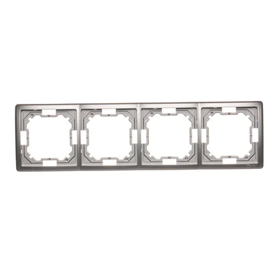 4-fold universal frame inox horizontal and vertical (metallic)