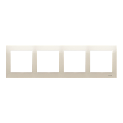 4-fold universal frame IP20 / IP44 cream