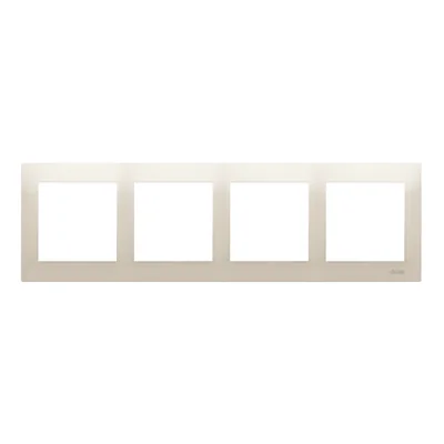 4-fold universal frame IP20 / IP44 cream