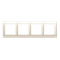 4-fold universal frame IP20 / IP44 cream