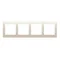 4-fold universal frame IP20 / IP44 cream