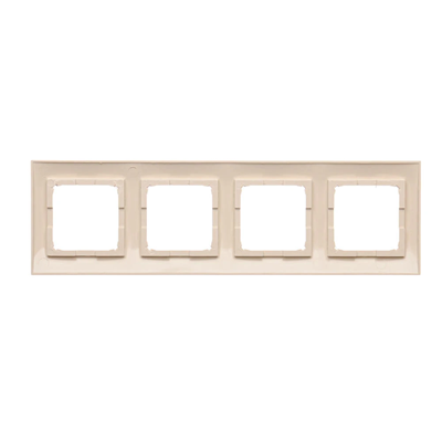 4-fold universal frame IP20 / IP44 cream