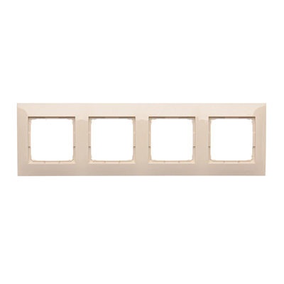 4-fold universal frame IP20 / IP44 cream
